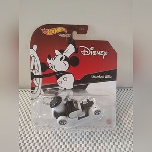 Disney Hot Wheels Character Cars Steamboat Willie NWT